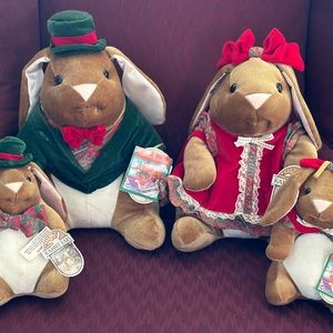1985 Velveteen Rabbit plush animal set